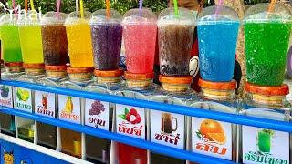 13 Flavor Vintage Rocket Soft Drink | Street Drink Colorful | Thai Street Food