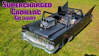 SUPERCHARGED RATROD CADILLAC GO KART BUILD COMPLETE!!