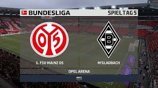 1. FSV Mainz 05 : Borussia Mönchengladbach 5. Spieltag  FIFA 21 Bundesliga  Gameplay Deutsch