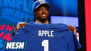 Watch Eli Apple's Mom Adorably Embarrass Him At First NFL Practice