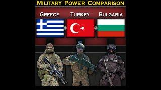 Greece vs Turkey vs Bulgaria | Military Power Comparison 2025