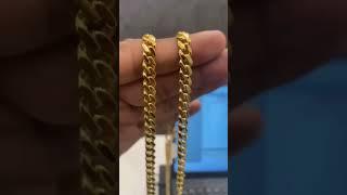 9886130900 Cuban Chain 916 Gold 25 Gram Men's Chain #gold #chain