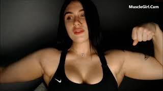 buff thick muscle girl cam