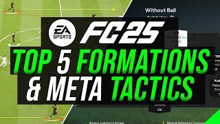 TOP 5 Formations & META Tactics with ROLES in FC 25