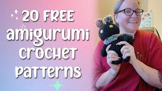 ⭐ 20 Free Crochet Amigurumi Patterns ⭐ Project Ideas ⭐ Free Beginner Friendly Patterns ⭐