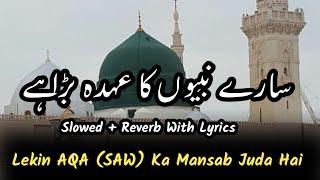 Saare Nabiyon Ke Ohde Bade Hai || Lekin Aaqa ka Mansab Juda Hai || #islamicvideo #mshwrites