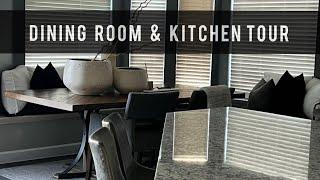 DINING ROOM + KITCHEN HOME TOUR | MODERN NEUTRAL & BOLD HOME DECOR DECORATING IDEAS | HOME UPDATE P3