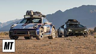 Lamborghini Huracan Sterrato vs Porsche 911 Dakar - OFF-ROAD COMPARISON! | MotorTrend