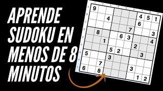 Cómo resolver un SUDOKU en menos de 8 minutos!  NIVEL FÁCIL | TUTORIAL | ¡LA POSICIÓN ÚNICA! | #1