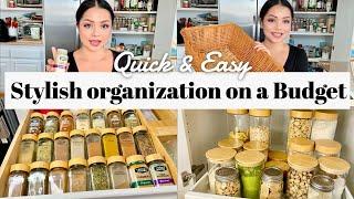 10 EASY KITCHEN ORGANIZATION IDEAS 2025 | BUDGET FRIENDLY HACKS