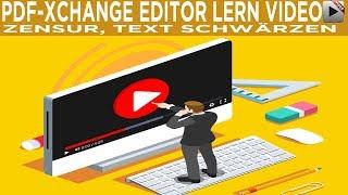 PDF-XChange Editor V7 - Zensur, Text schwärzen