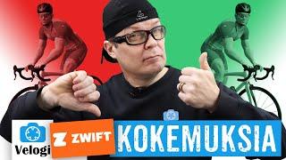 Zwift kokemuksia - plussat ja miinukset