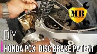 Honda pcx  disc brake back DIY patent.