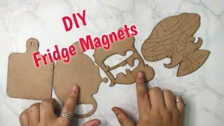 How to make Fridge Magnets with MDF cutouts/ MDF Fridge Magnet
