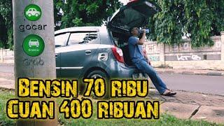 Beli Bensin Rp 70 Ribu Cuan Rp 400 ribuan | Penghasilan Gocar & Grabcar di Awal Tahun 2022 | Gacor!!