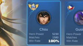 100% win rate kay chou