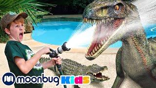 GIANT Dinosaur Water Blaster Showdown! | BEST OF @TRexRanch | Explore With Me