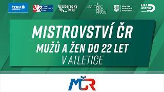 1. den - Mistrovství ČR mužů a žen do 22 let na dráze - Jablonec n/N 2024