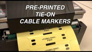 Pre-Printed Tie-On ETC Cable Markers