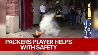 Packers player promotes fire safety | FOX6 News Milwaukee