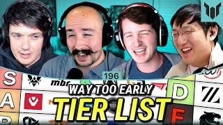 The WAY TOO EARLY Tier List for VCT 2025 — Plat Chat VALORANT Ep. 196