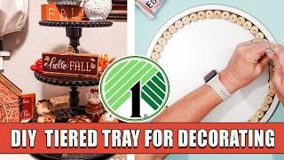 EASY DECOR DIY | DOLLAR TREE DIY | THREE TIER TRAY