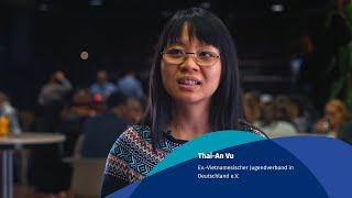 DRANBLEIBEN! Interview Thai-An Vu - aej-Migrationsfachtagung 2019