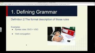 Grammar Lecture 1-1 | Defining Grammar English 382