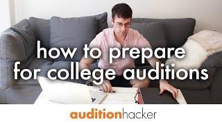 5 steps to prepare for college auditions