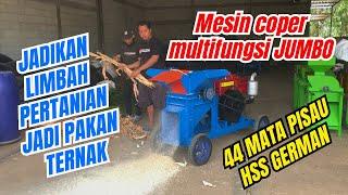 JADIKAN LIMBAH PERTANIAN JADI PAKAN TERNAK || Mesin Coper Multifungsi JUMBO #mesincoper