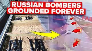 Ukraine Sent Trucks FULL OF DRONES Deep Into Russia -  Total Annihilation of BOMBERS