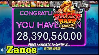 Bigger Bass Bonanza. Tekin spindan Zanos #slotonline #casino