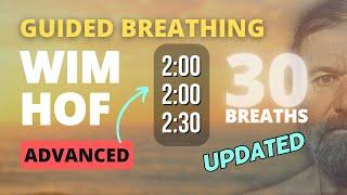 Best Guided Breathing - Wim Hof 3 Rounds 30 BREATHS ADVANCED