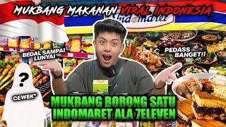 MUKBANG VIRAL MAKANAN TERPEDAS 10X SPICY INDONESIA!!! CEWEK TEMAN BORONG SATU INDOMARET?!