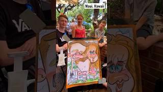 #caricature #art #lahaina #streetart #maui #hawaii #caricatures #cartoon #portrait