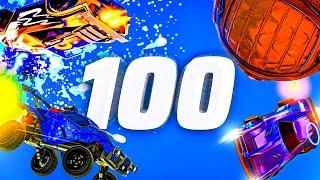 ROCKET LEAGUE INSANITY 100 ! (BEST ROCKET LEAGUE FREESTYLERS ?!)