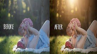 How to Edit Outdoor Family Portraits in Camera Raw & Photoshop CC | Golden Hour