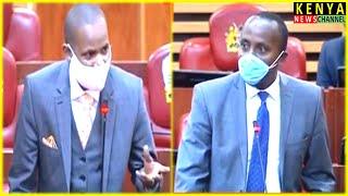 Babu Owino angrily teaches John Kiarie English in Parliament Drama