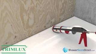 How to seal a Shower with Trimlux Pro Shower Seal