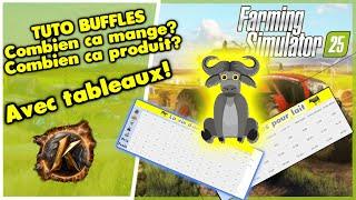 Fs25 Tuto Buffles! Combien ca mange, combien ca produit de lait avec ce tuto vous saurez tout! #fs25