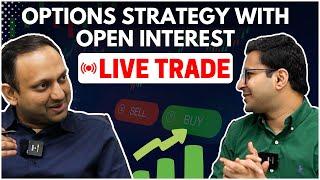 OPTION STRATEGY WITH OPEN INTEREST - Live trading | Open Interest concept in Options trading |