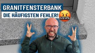 Granitfensterbank und warum wird es meistens falsch gemacht | Energieberater klärt auf