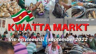 KWATTA MARKT VIS- EN VLEESHAL | market in Suriname | anyrahamat