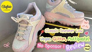 BUFFALO LONDON Classic Sneaker Low Vegan Glitter Multipastel Review  รองเท้าผ้าใบ️ Schuhe Sneakers