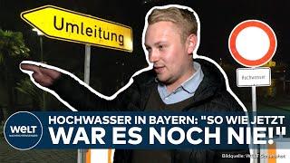 BAYERN-HOCHWASSER: Mit den Pegeln steigen die Sorgen! "Wir haben sehr große Angst!" Donau-Flut