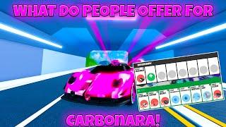 What Do People Offer For The Carbonara (Roblox Jailbreak)