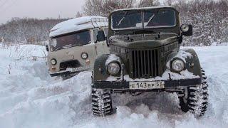 Что проходимее на снегу: УАЗ буханка за 20 т.р. или ГАЗ-69?