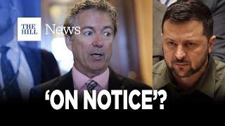 WATCH: Rand Paul CHASTISES Ukraine AID In Government Spending Plan, Puts Leadership 'ON NOTICE'