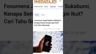 Fenomena Joget Sadbor Sukabumi, Kenapa Semua Orang Ingin Ikut? Cari Tahu Sekarang! #inidataid #info