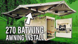 Installing the BEST FREE STANDING AWNING onto my Cargo Camper